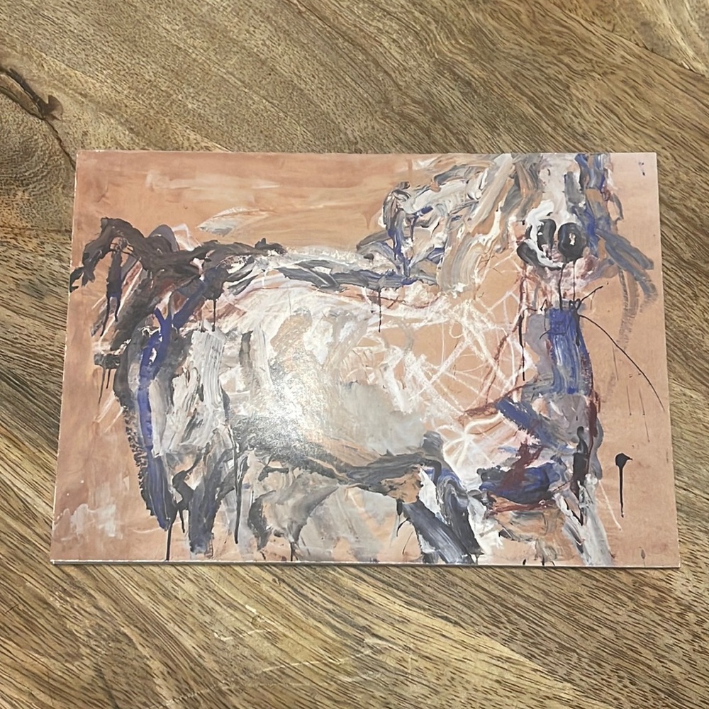 Artist Prints of original Oil Paintings printed Blank cards Horses - pack of 3